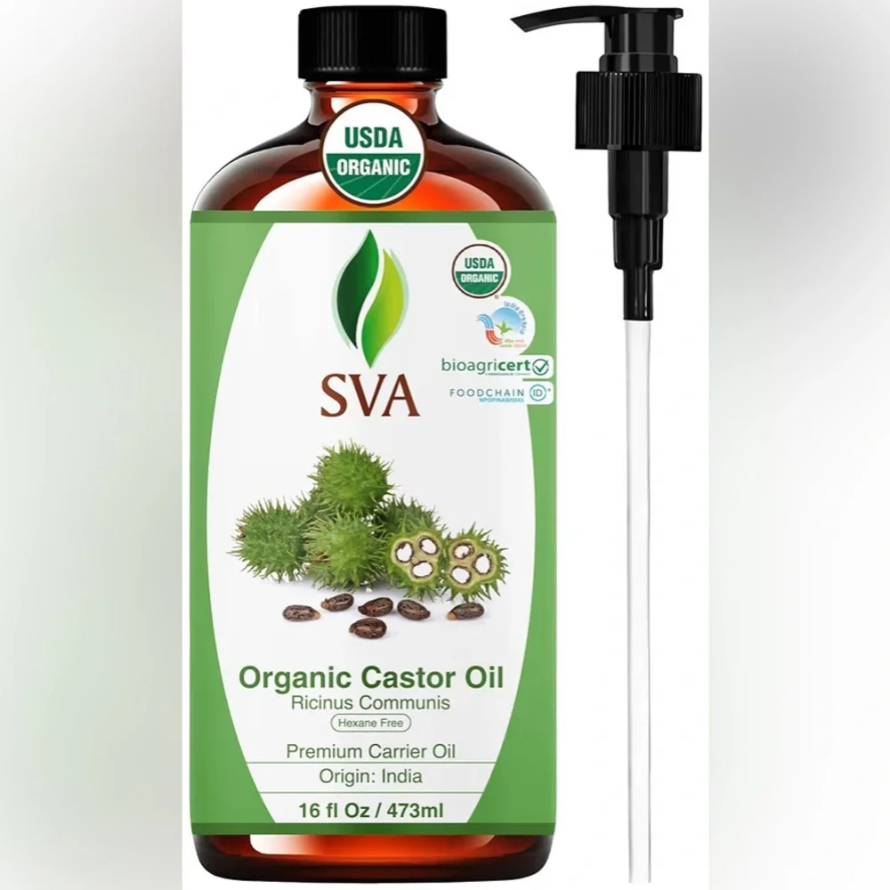 SVA Organic Castor Oil 16 fl oz | Brand NEW Never Opened